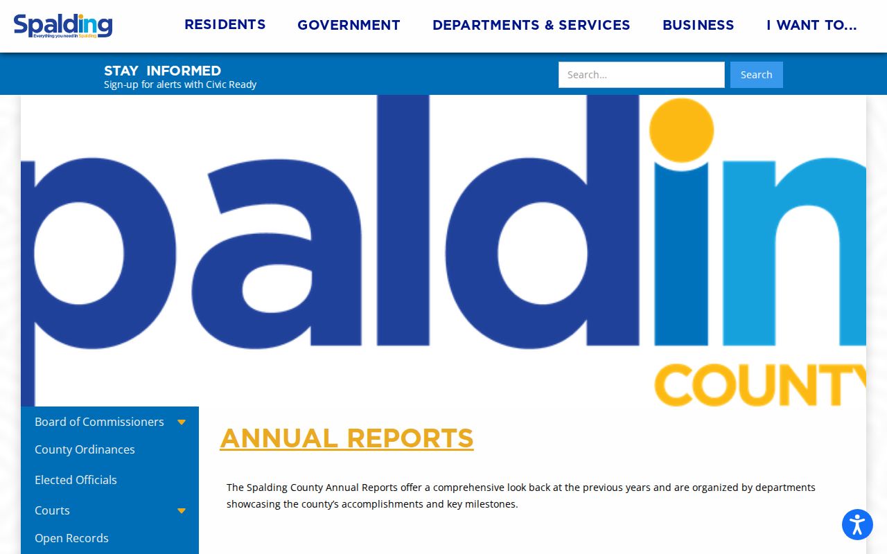 Spalding County annual reports and local court operations resources