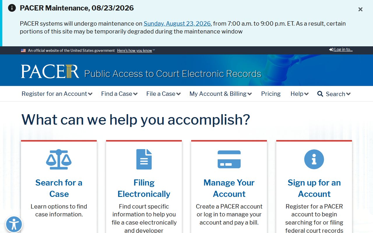 Spalding County federal court docket PACER search