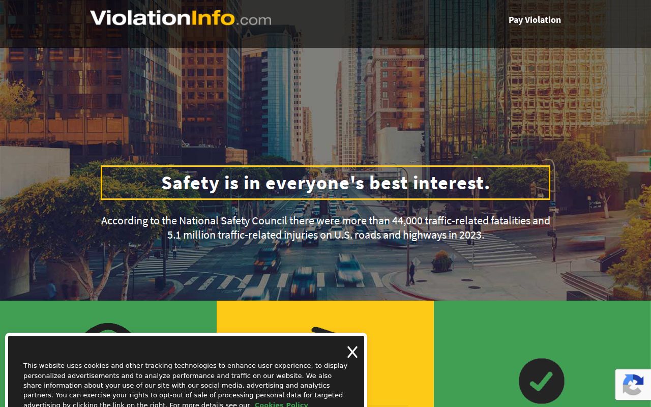ViolationInfo portal used for Georgia SATE civil penalty notices